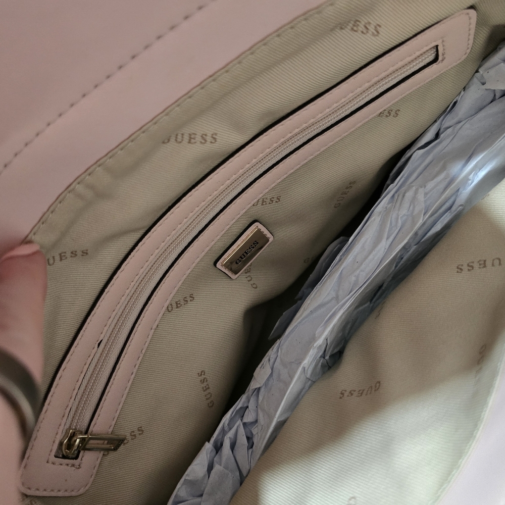 GUESS Quilted Pink Handbag - Picture 7 of 10